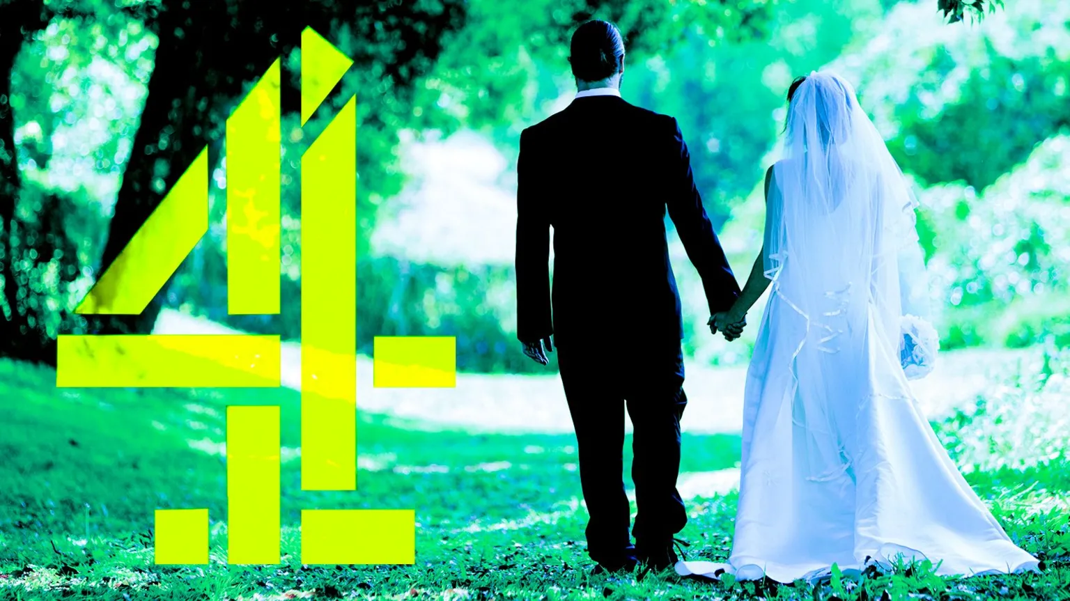 Getty Images A composite image of a married couple walking away with a Channel 4 logo overlaid.