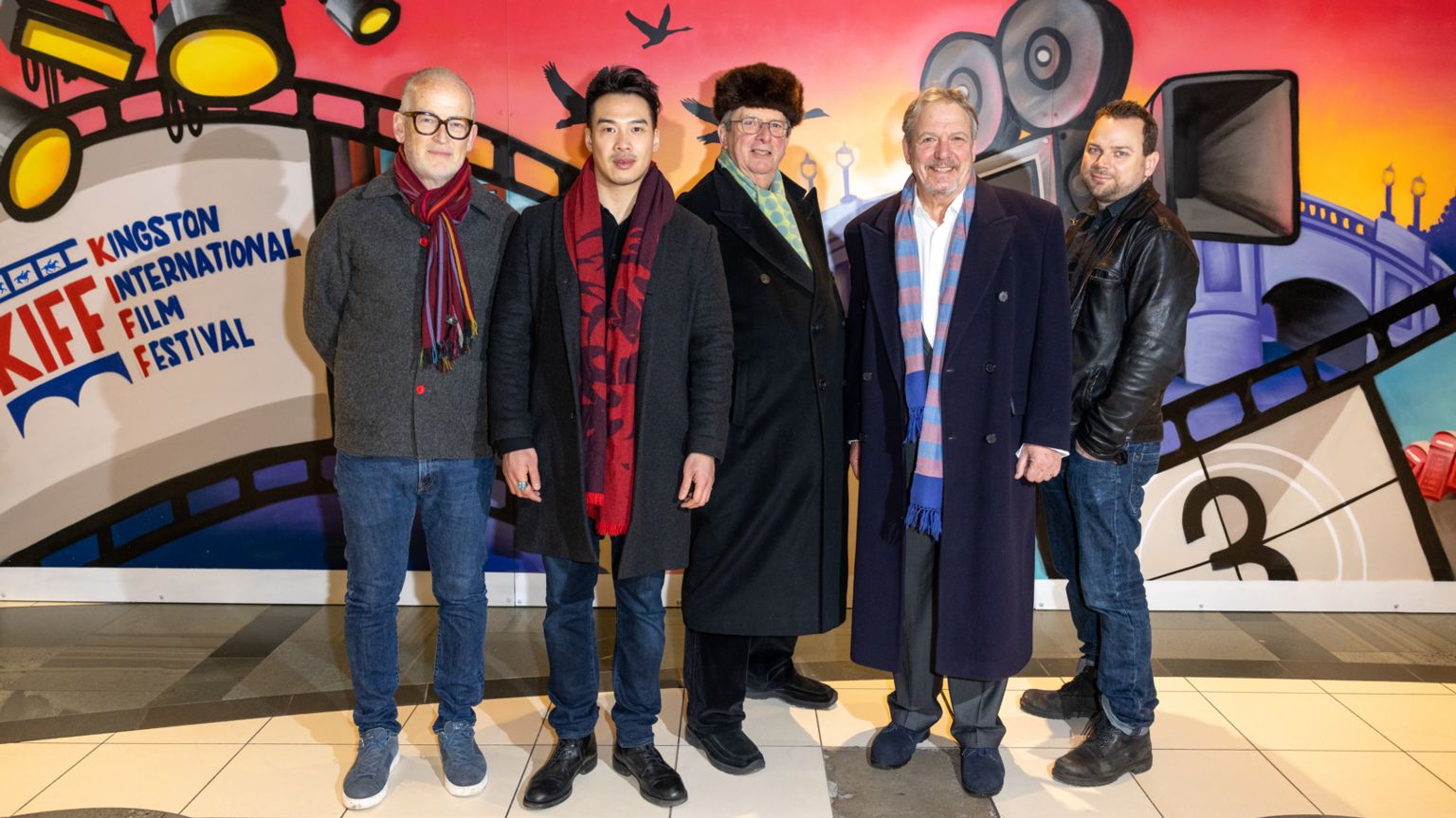 Rose Theatre Director Robert ODowd, actor Jason Wong From Guy Ritchies The Gentleman, BAFTA award-winning and Harry Potter Director Mike Newell, Festival directors David Cunningham and Christopher Haydon