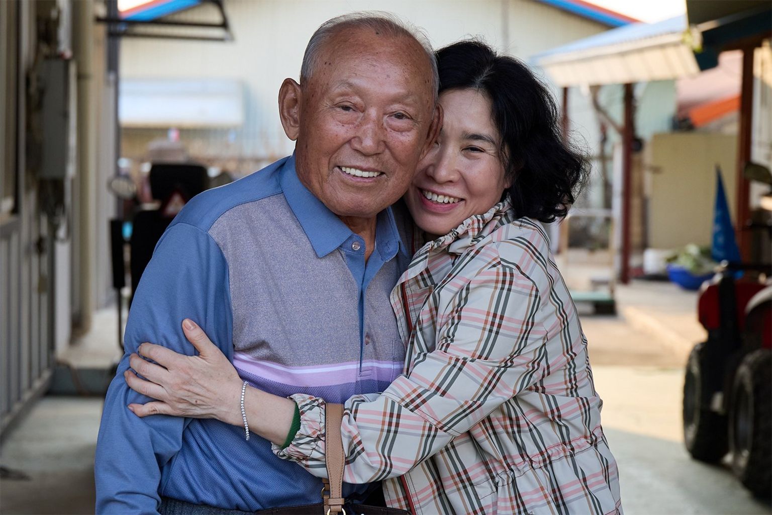 Kim Kyung-rae, with his daughter Yoonkyung