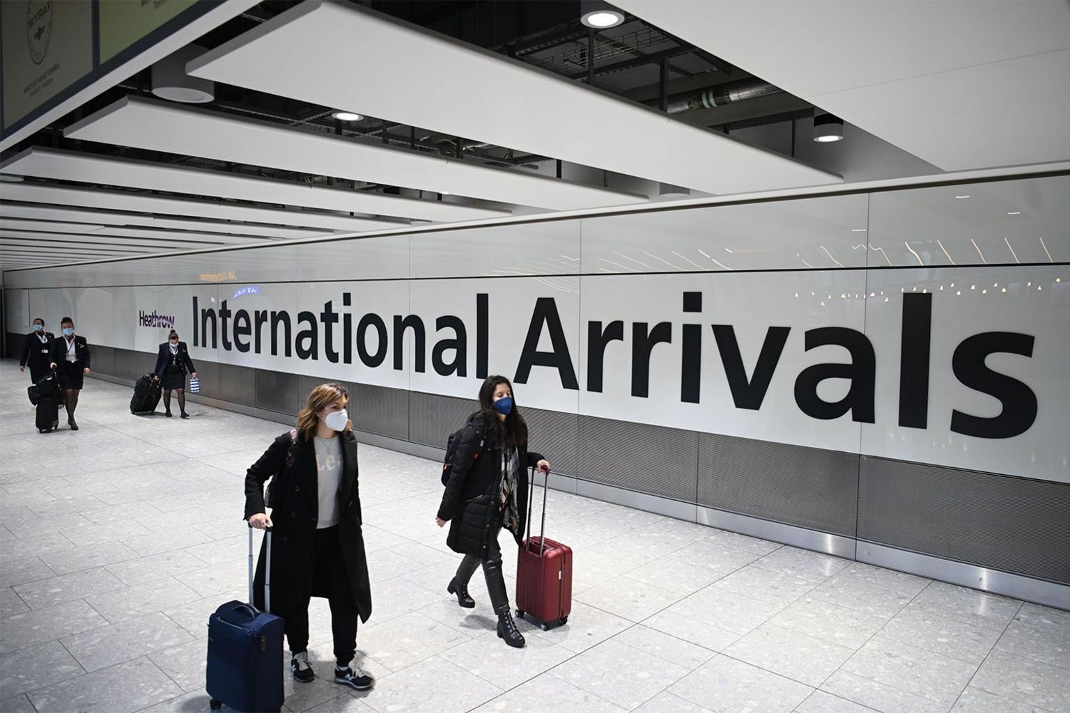 Зал прилета лондонского аэропорта Хитроу, 15 января 2021 г.