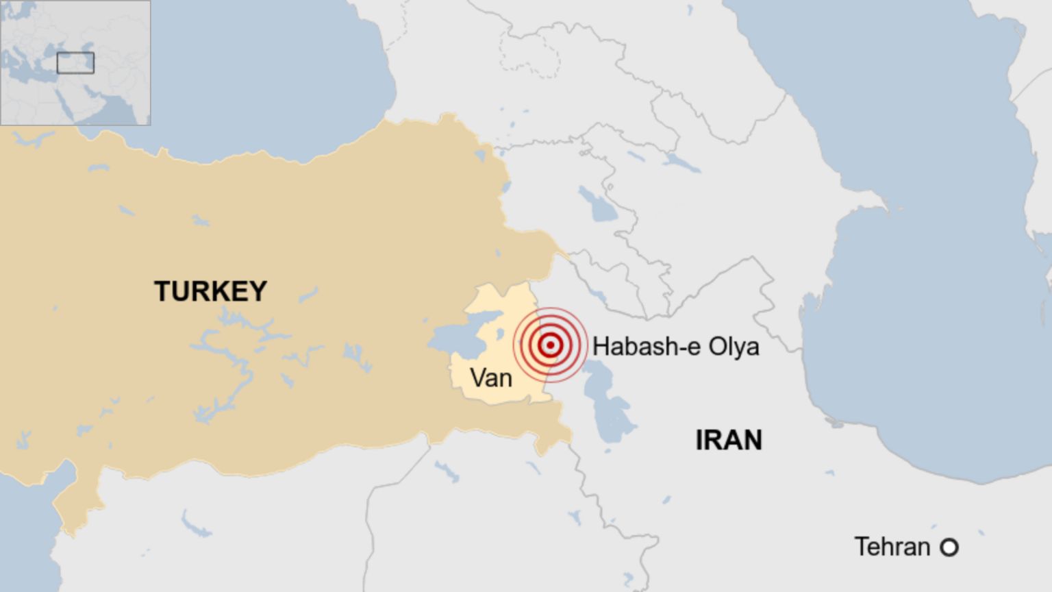 The earthquake caused damage on both sides of the Turkey-Iran border