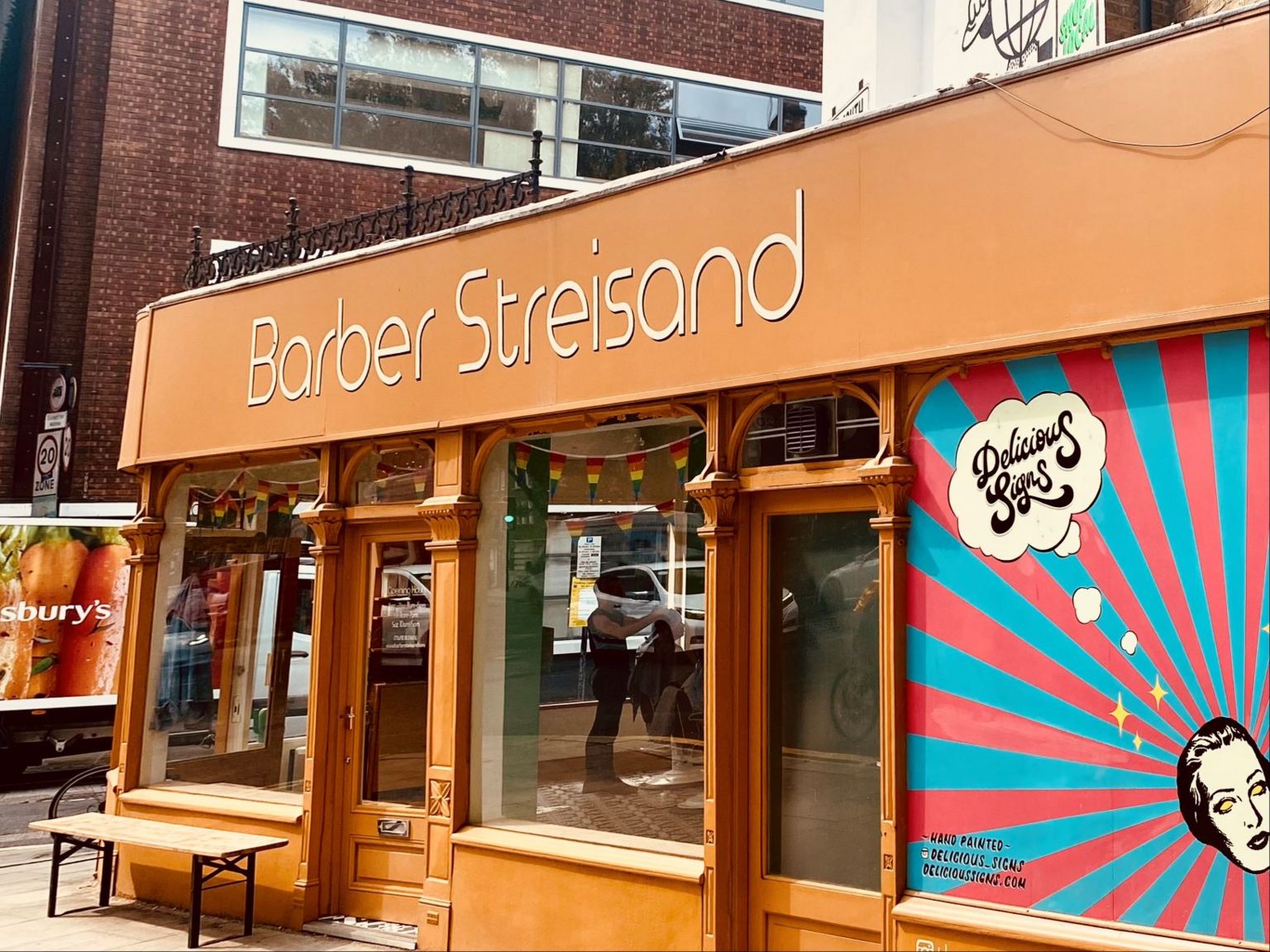 Barber Streisand shop front