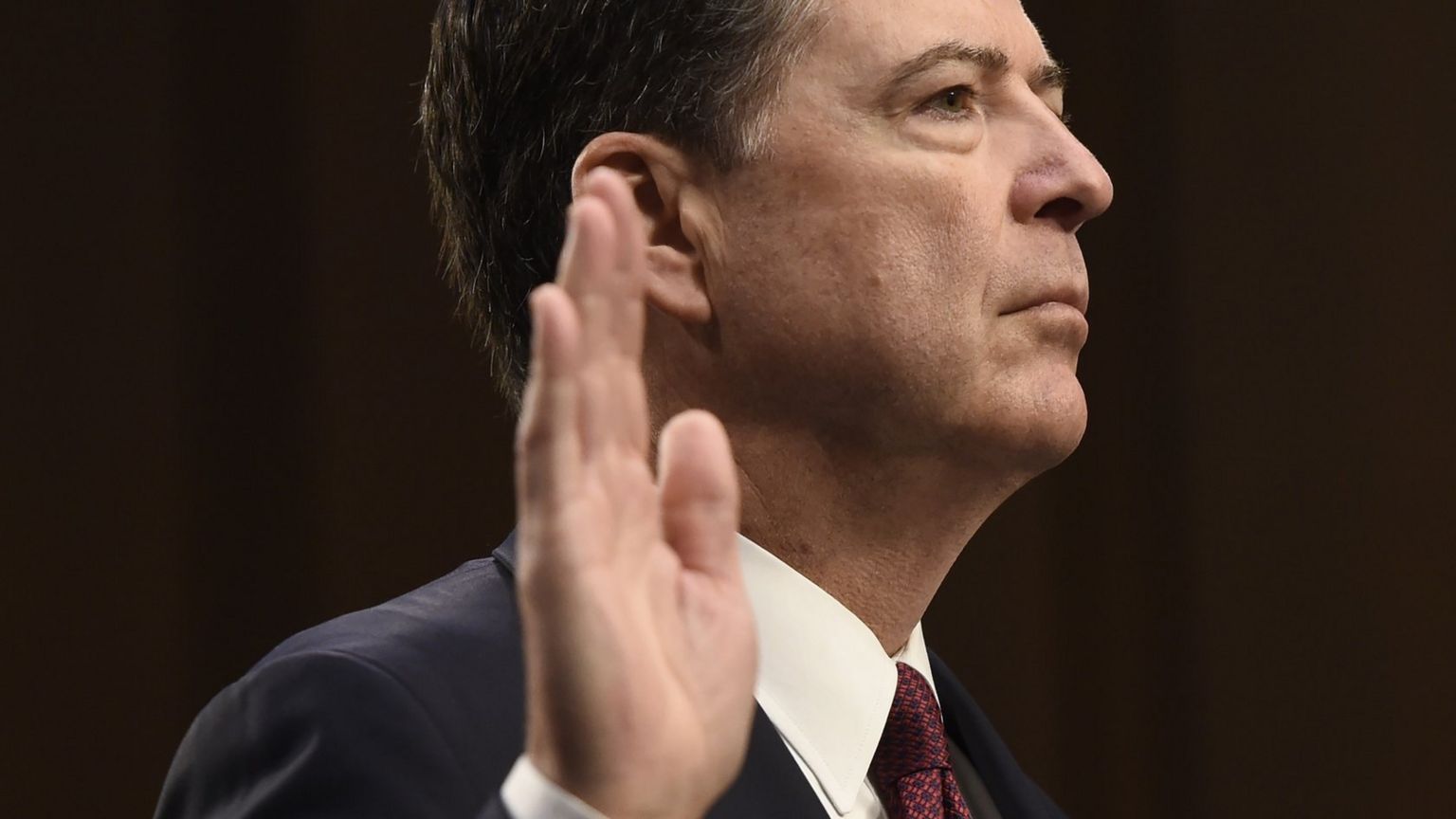 James Comey takes oath as he prepares to give evidence
