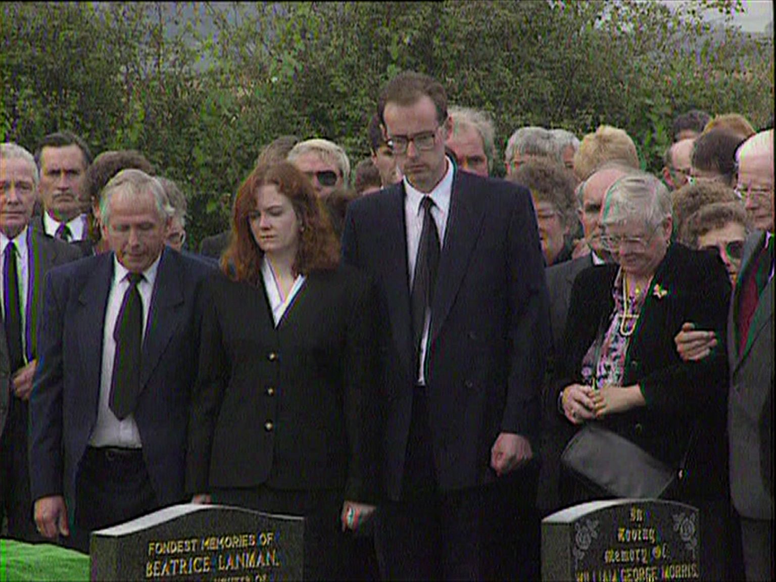 Cheryl and Jonathan at the funeral