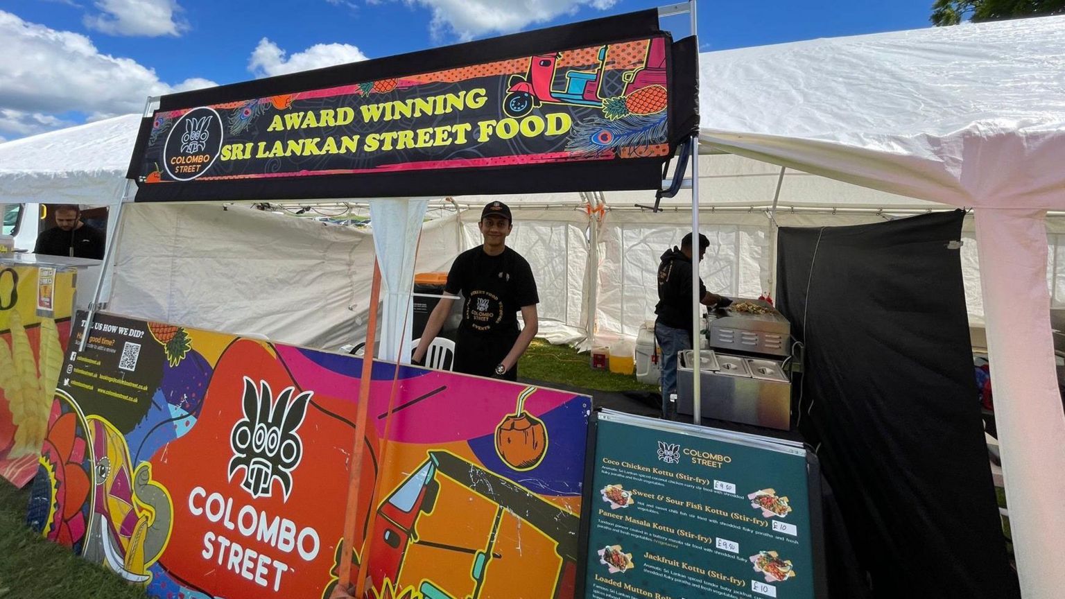 A food stand at the festival