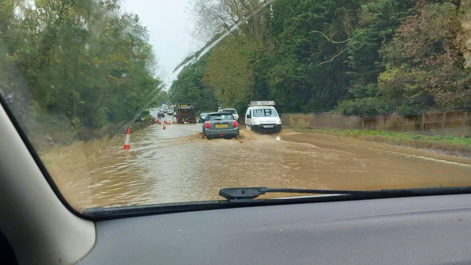 A47 flooding Engineers work to repair pipe ahead of Storm Ciar n