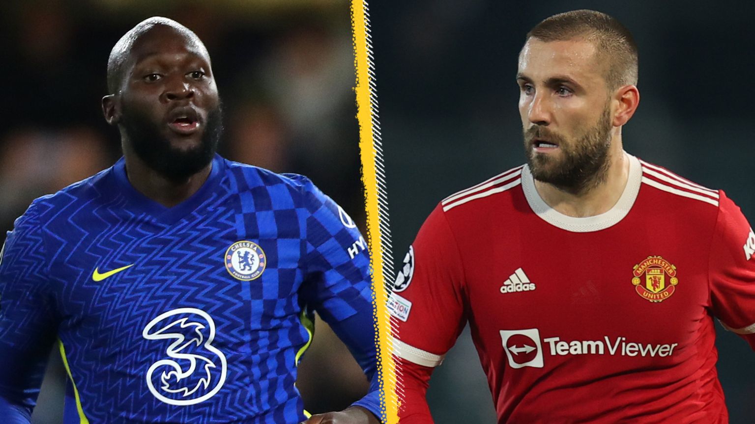 Chelsea striker Romelu Lukaku could be fit to feature against his former club Manchester United but Red Devils full-back Luke Shaw is a doubt with a head injury.