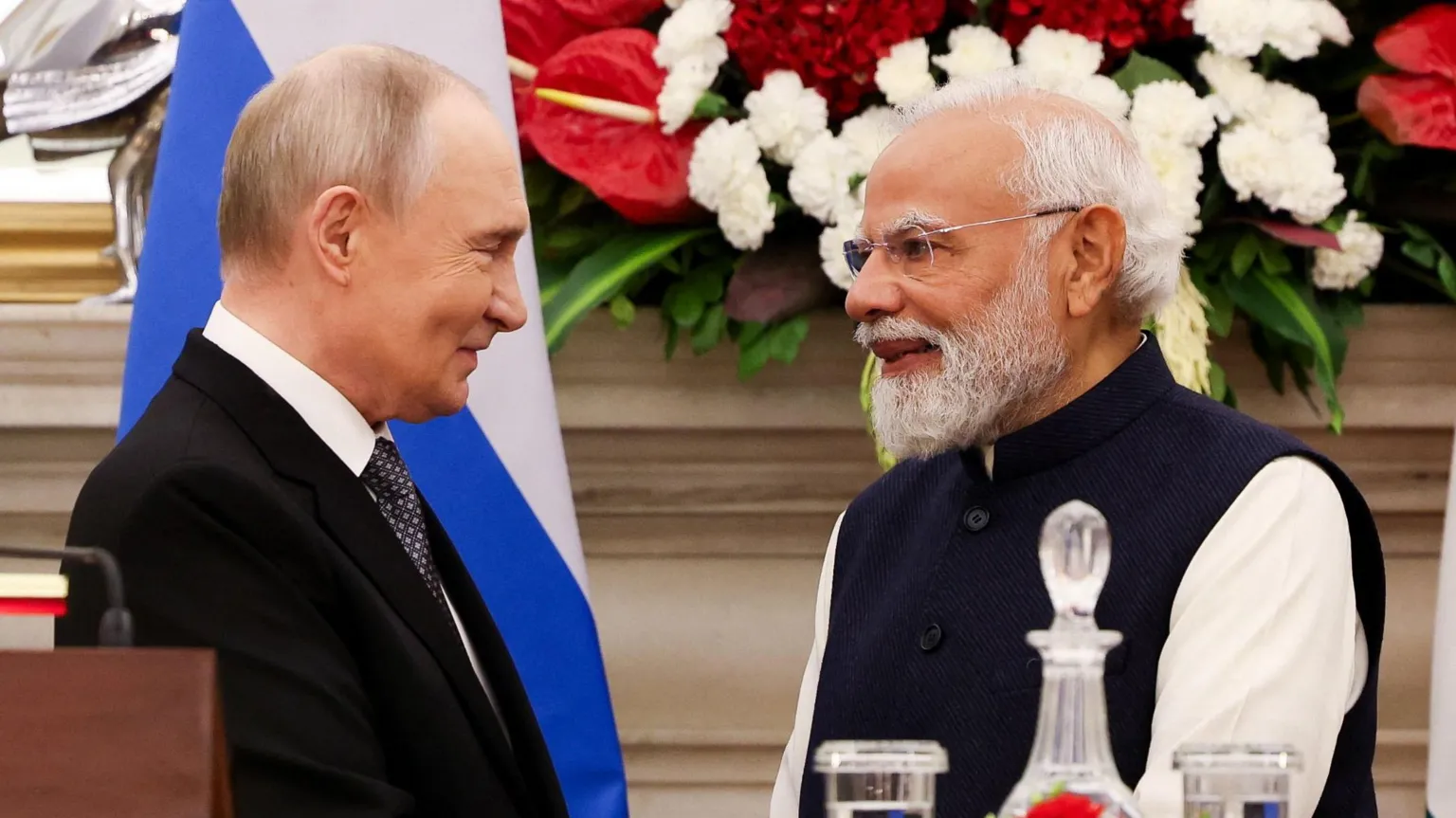 Lo que Putin y Modi sacaron de la reunión en Delhi