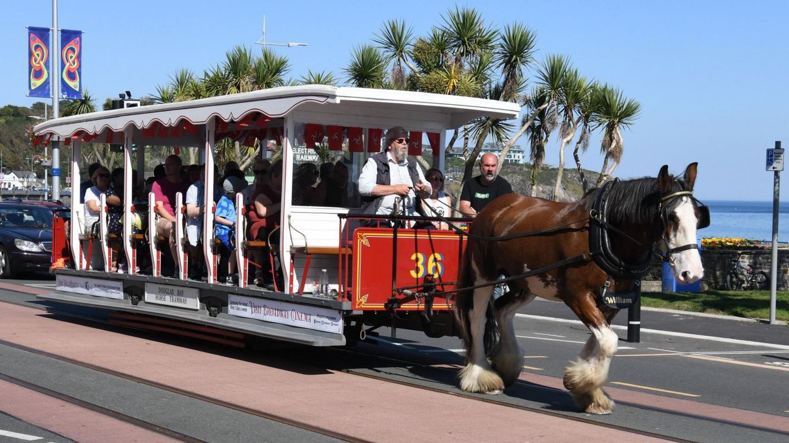 Horse tram on Douglas Promenade
