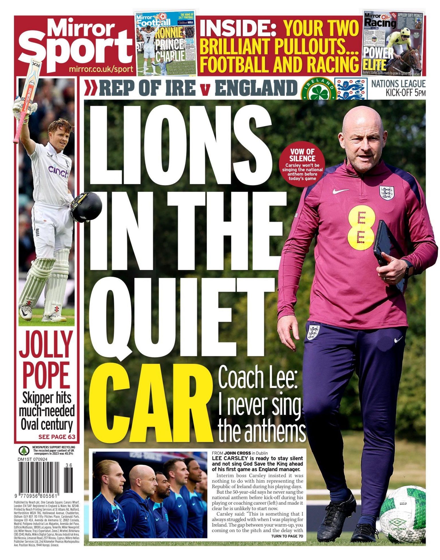 Mirror back page