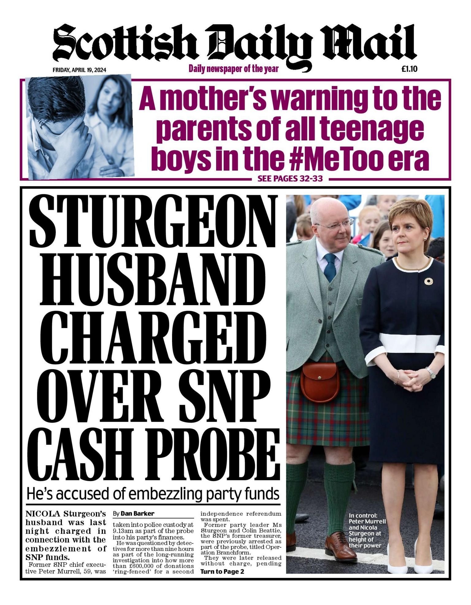 Scotland's Papers: Former Snp Chief Charged With Embezzlement - Bbc News