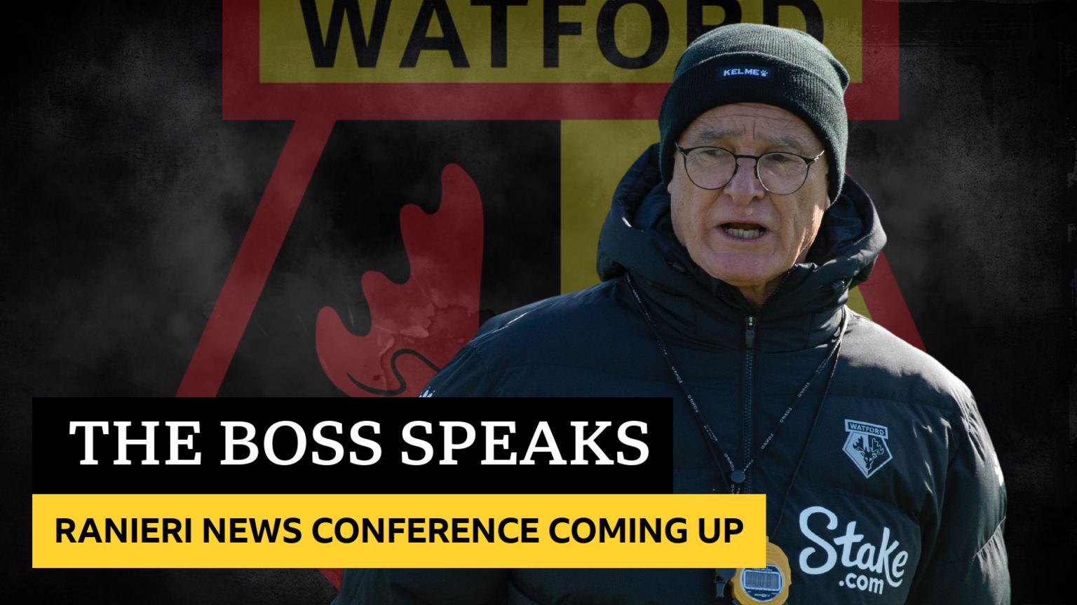 The boss speaks - Ranieri news conference coming up