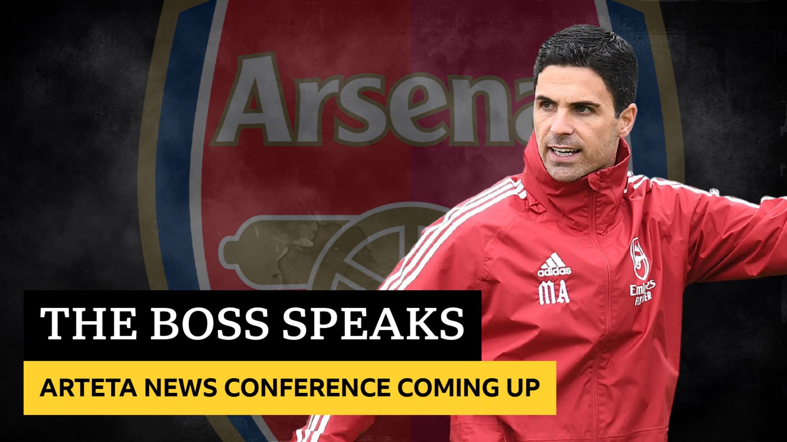 Mikel Arteta Arsenal news conference coming up