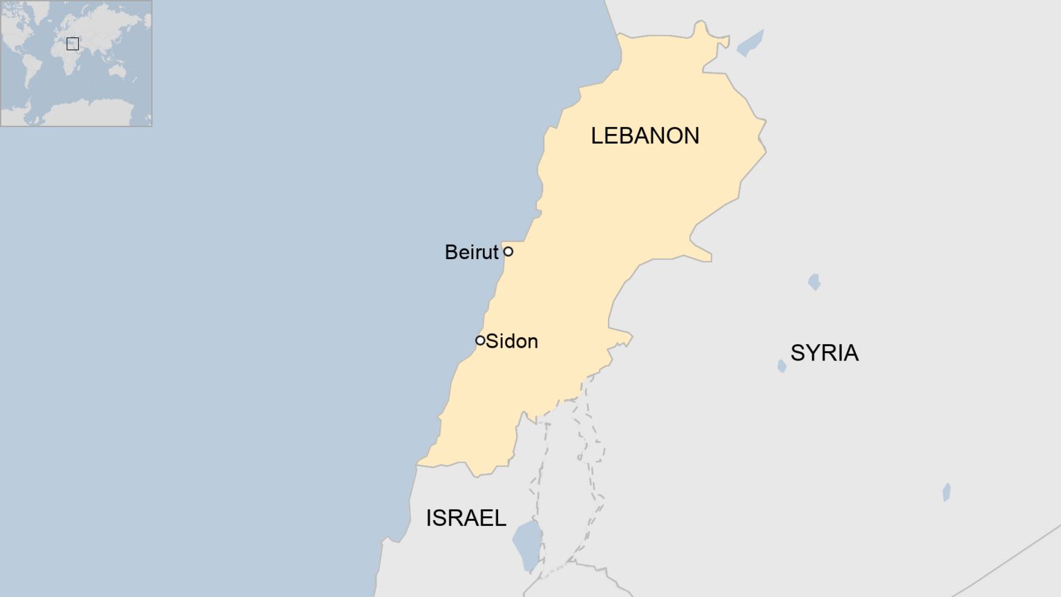 Lebanon map