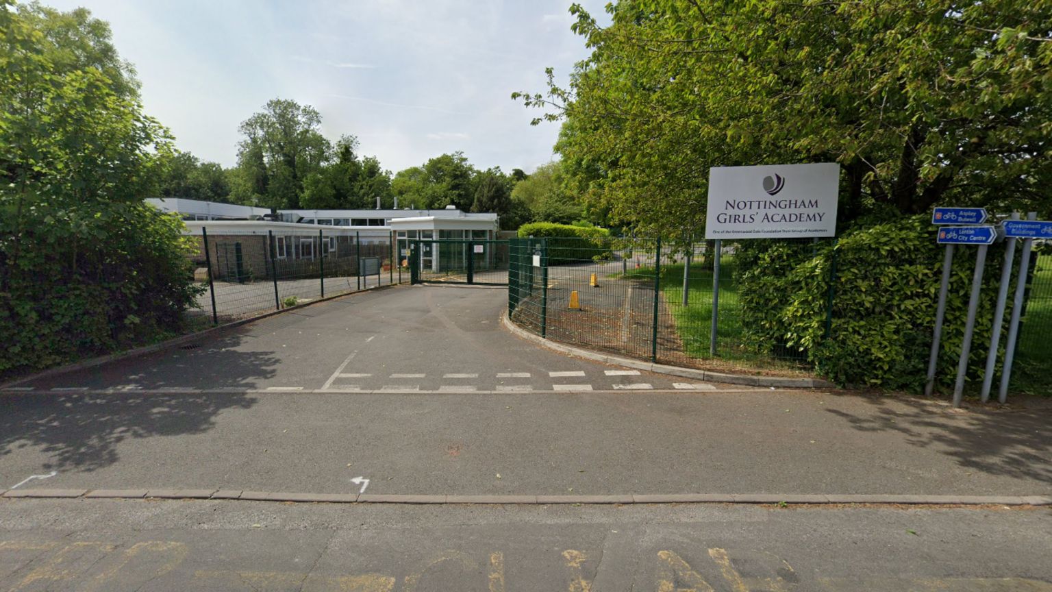 A general view of Nottingham Girls' Academy in Robin's Wood Road, Nottingham