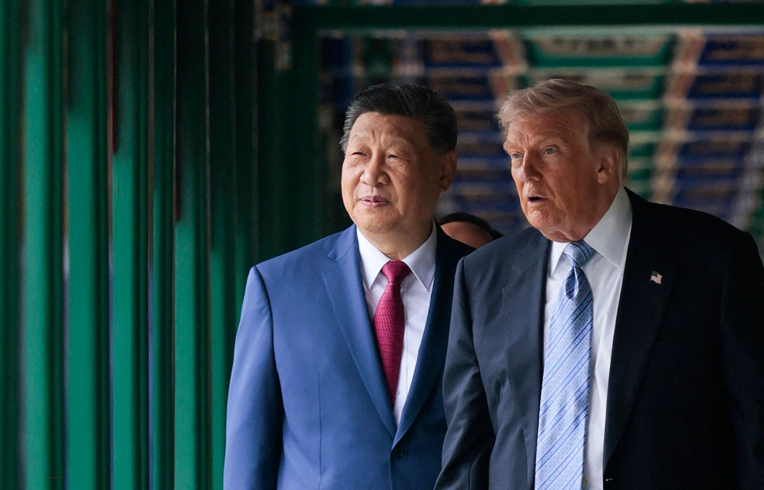 特朗普和习近平在中南海进行了茶叙。