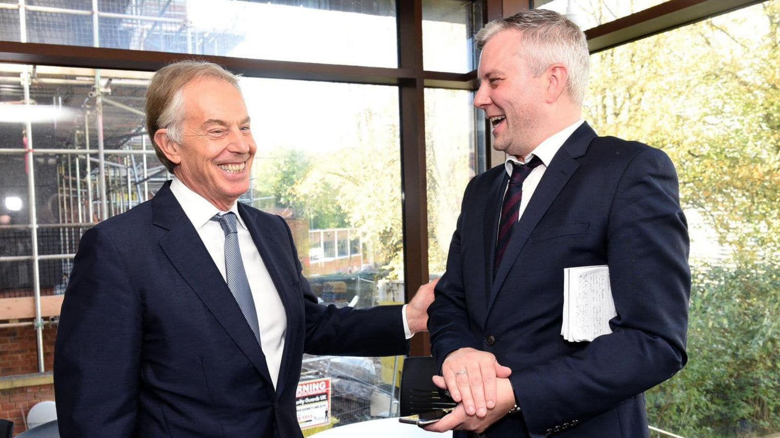 Tony Blair with Peter Madeley