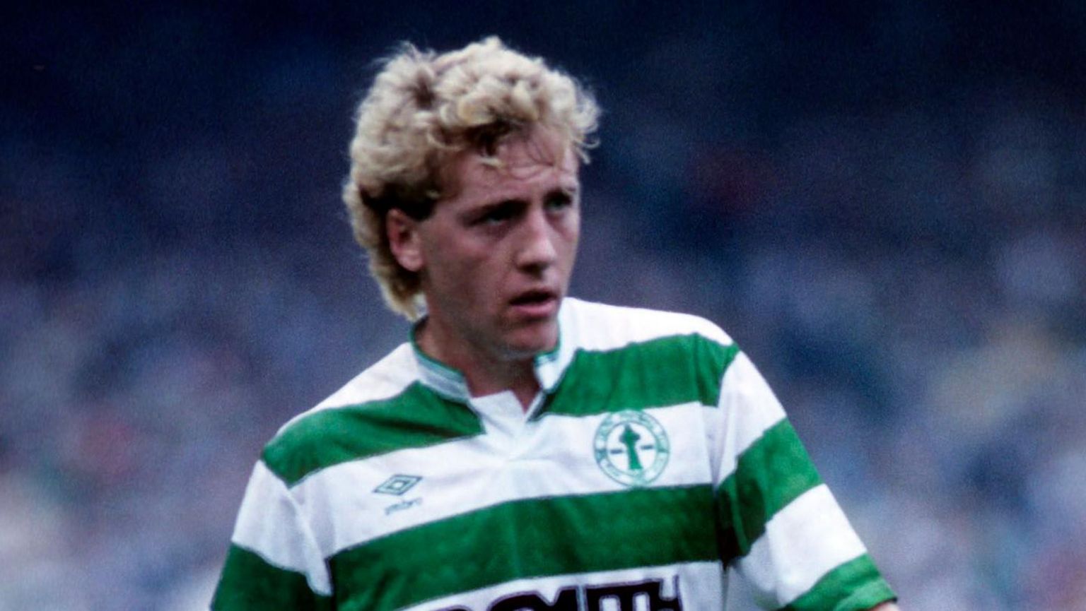 Frank McAvennie playing for Celtic