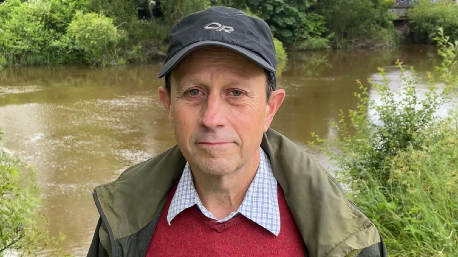 Campaigner stood by River Severn