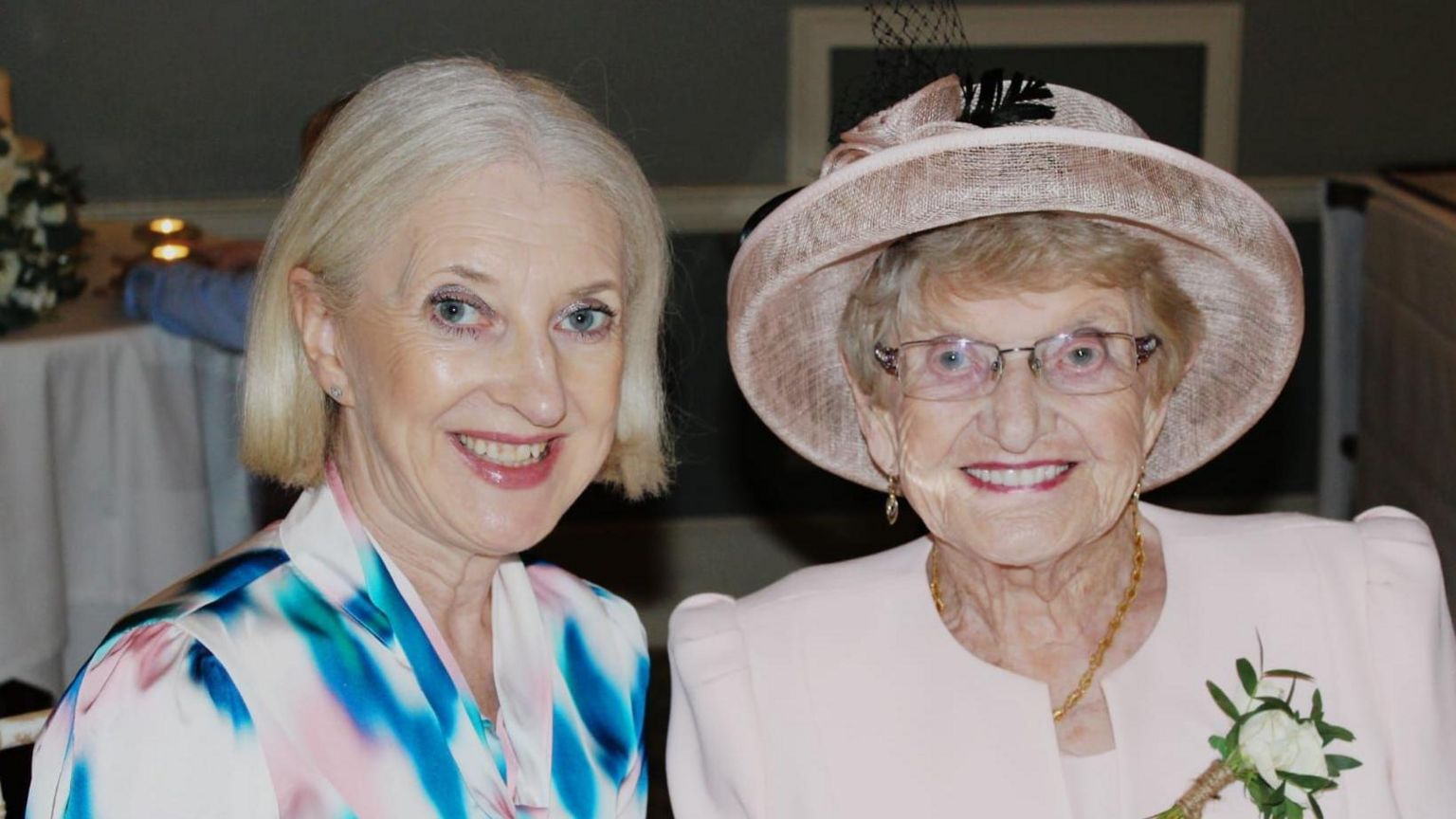 Kathleen Finnegan pictured with her mother