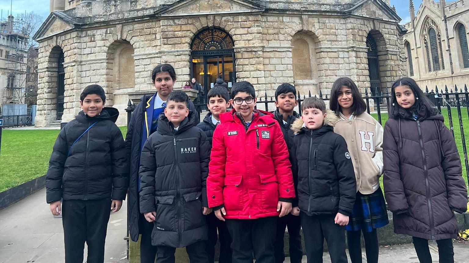 Pupils aged nine to 11 visited the University of Oxford this month