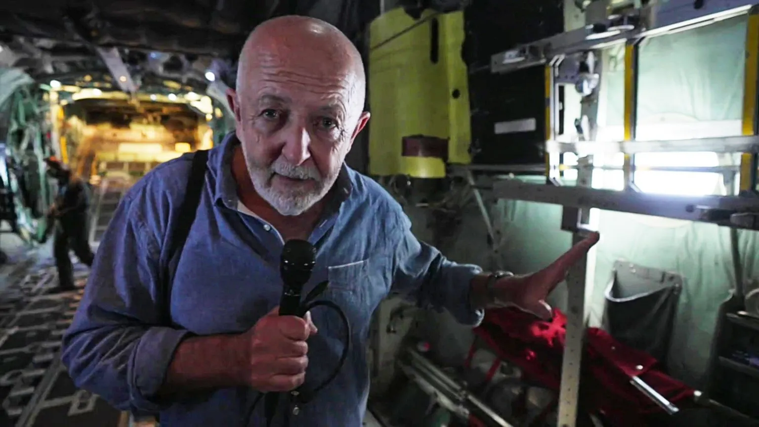 Watch: BBC's Jeremy Bowen goes onboard a plane dropping aid into Gaza