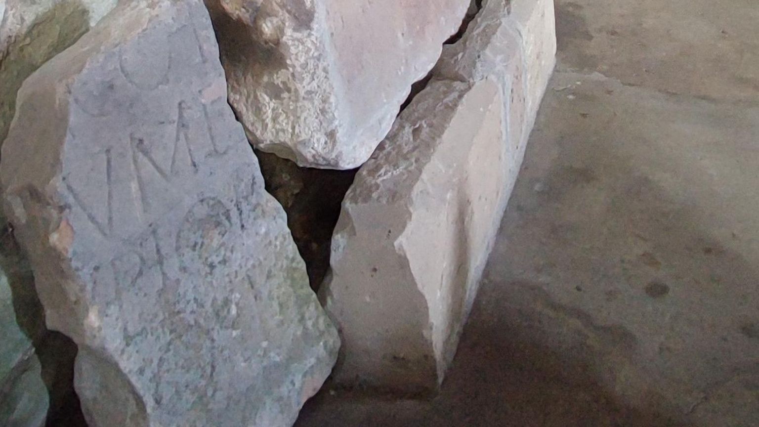 Stone with Roman writing 