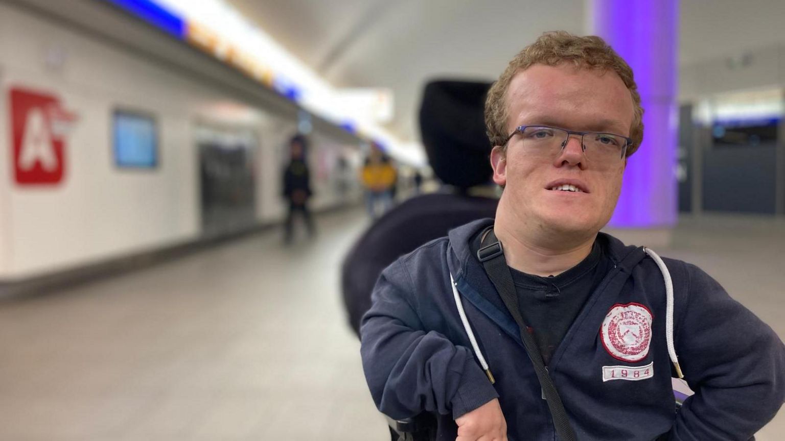 Nicolas at a train station in Paris