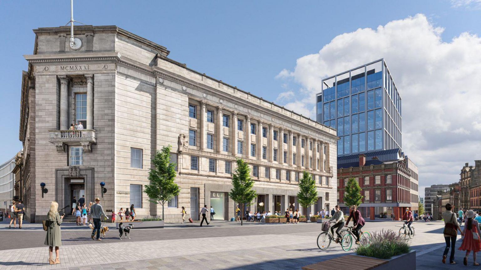 CGI of plans to turn Newcastle's old fire station into a hotel