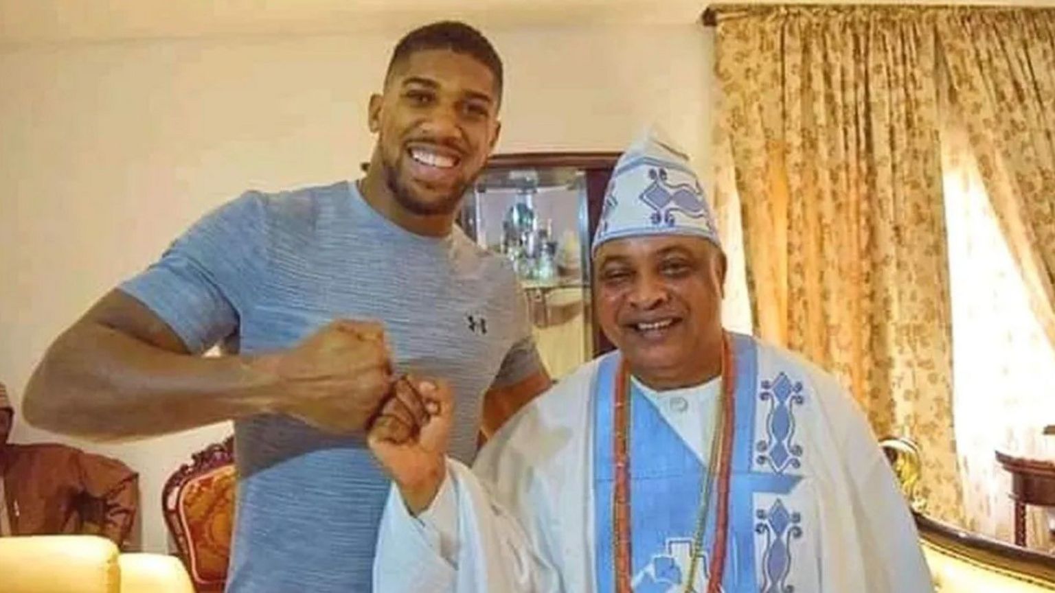 Boxing champion Anthony Joshua in Nigeria