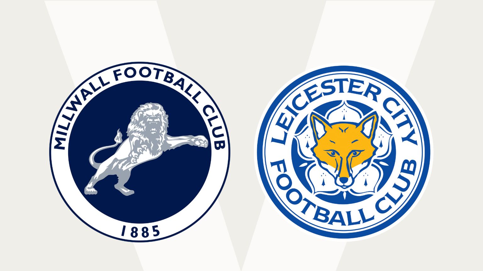 Millwall and Leicester City club badges