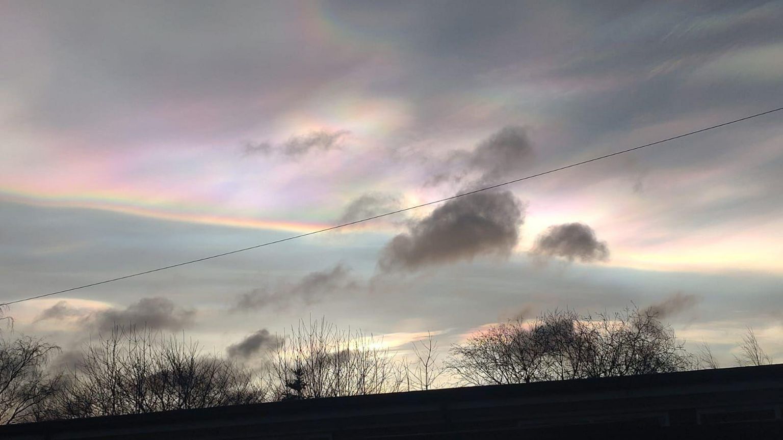 The mother of pearl clouds spotted in Gateshead