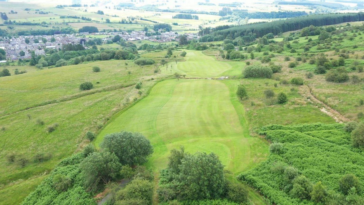 A view over the countryside at Newcastleton