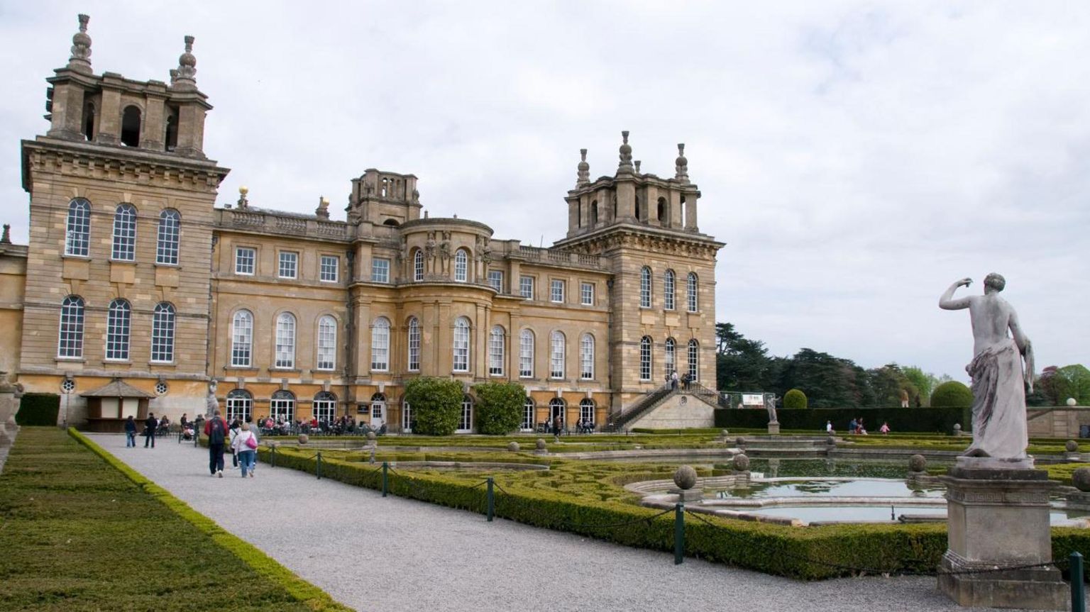 General exterior view of Blenheim Palace at Woodstock near Oxford