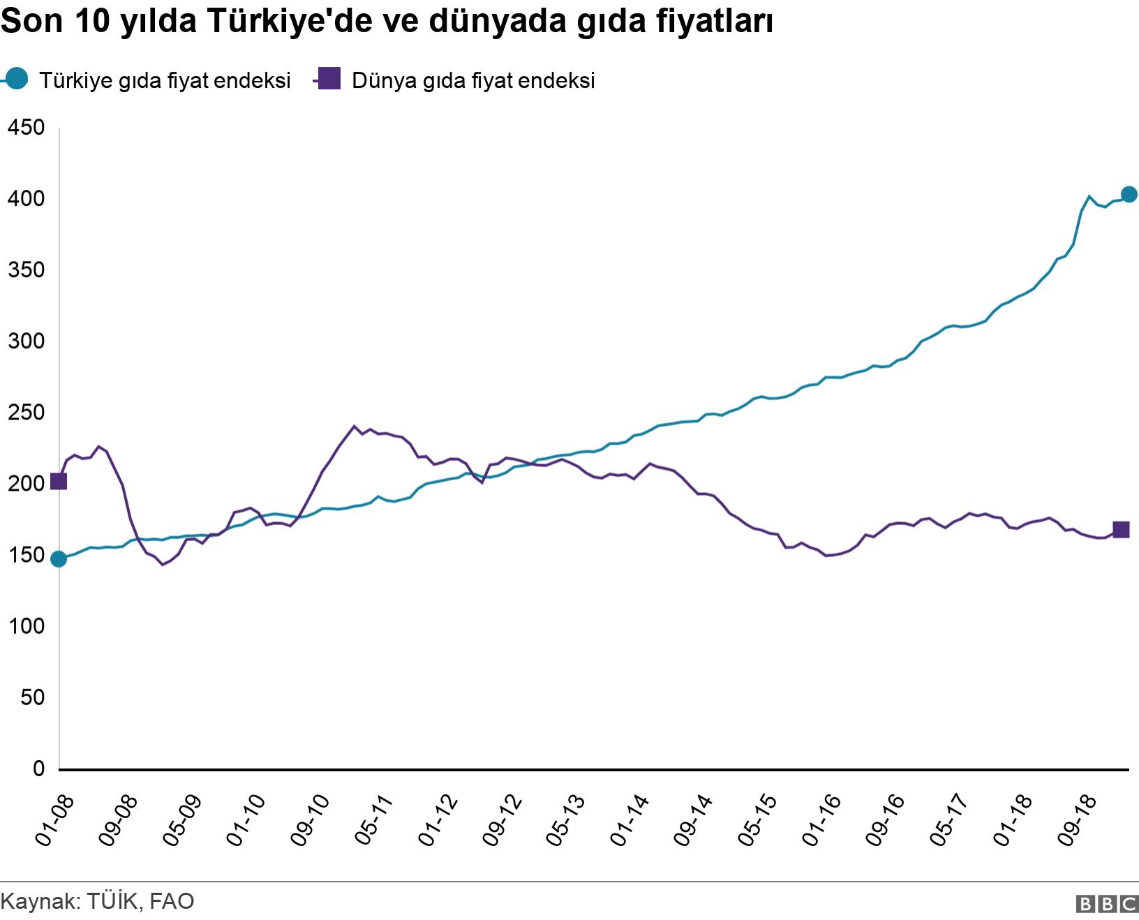 Son 10 yılda Türkiye'de ve dünyada gıda fiyatları. . .