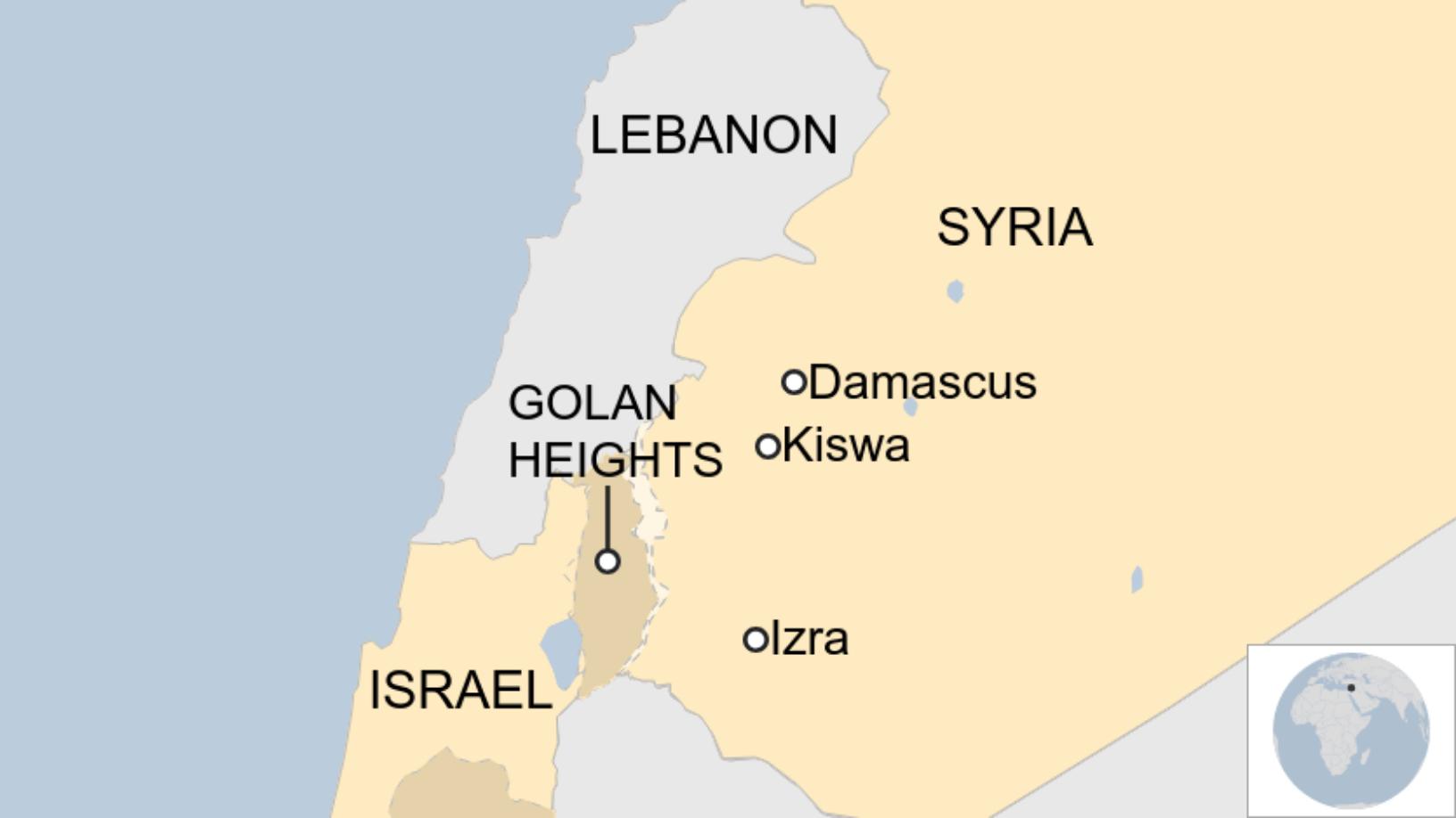 Syria war: Israel 'hits Iran-backed fighters near Damascus ...