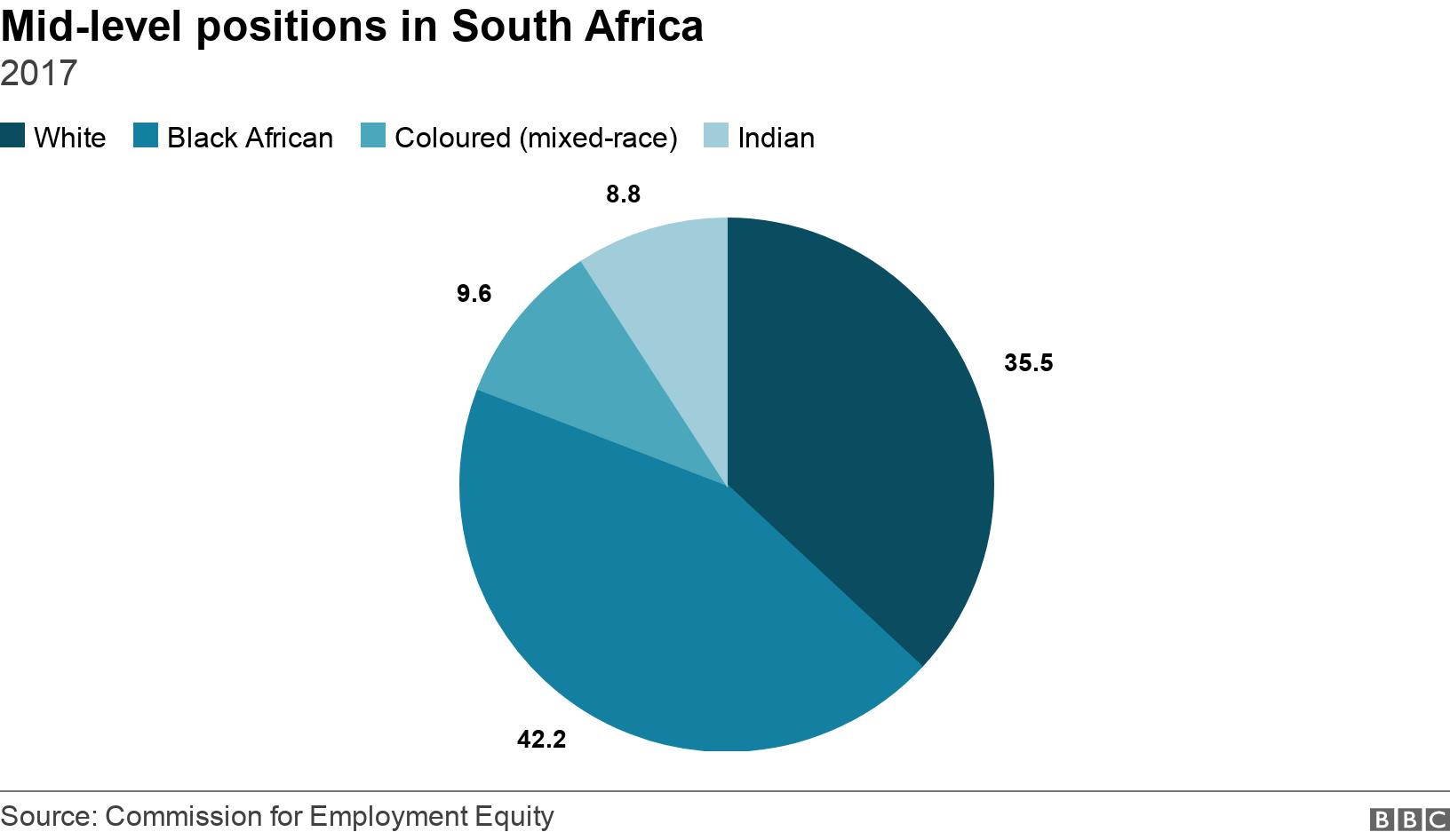 Mid-level positions in South Africa. 2017. .