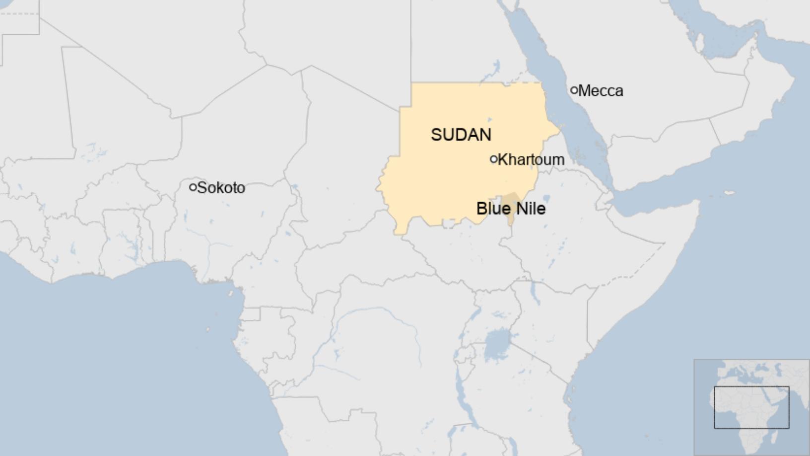 Map: Sudan