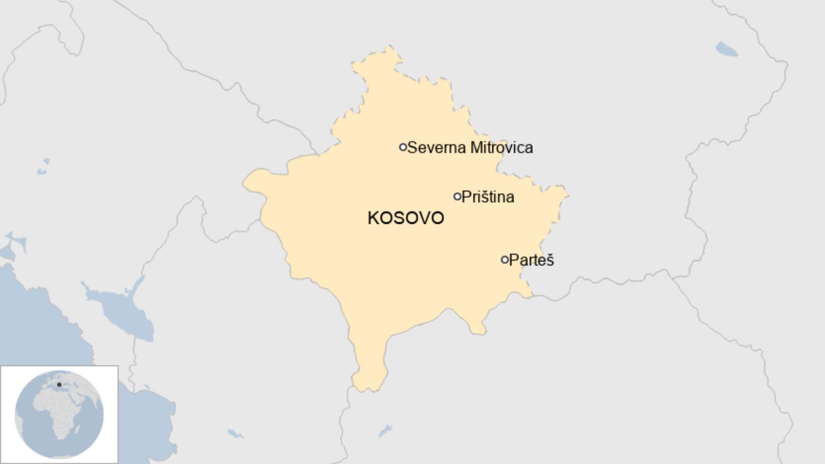 Map: Kosovo