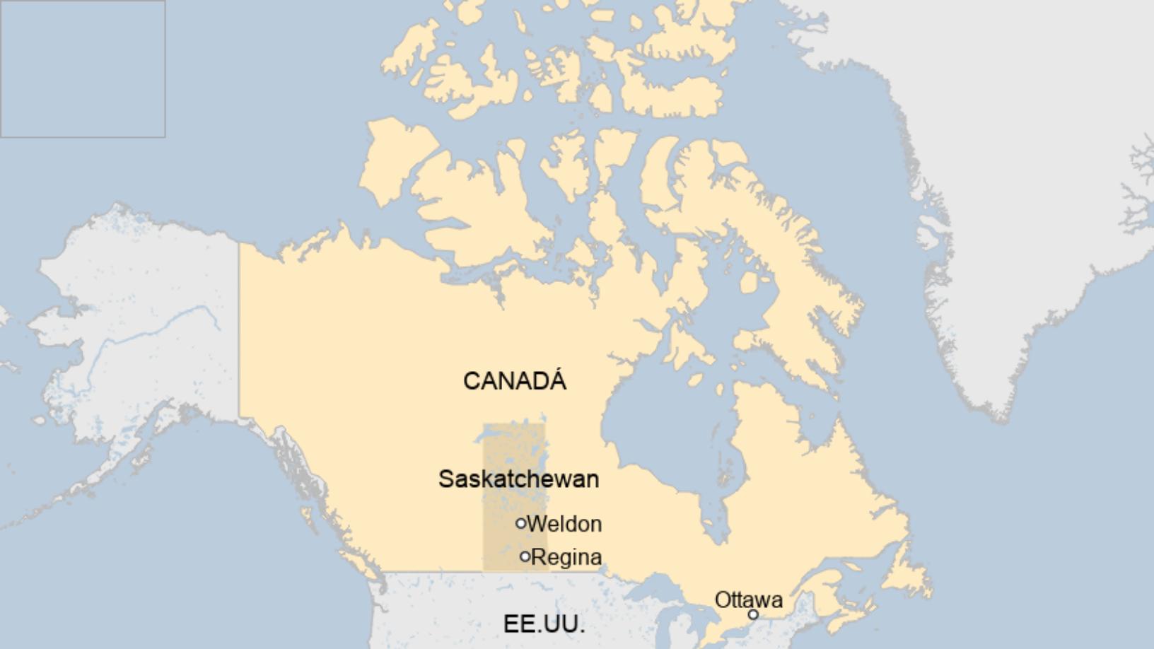Map: Mapa de Canadá