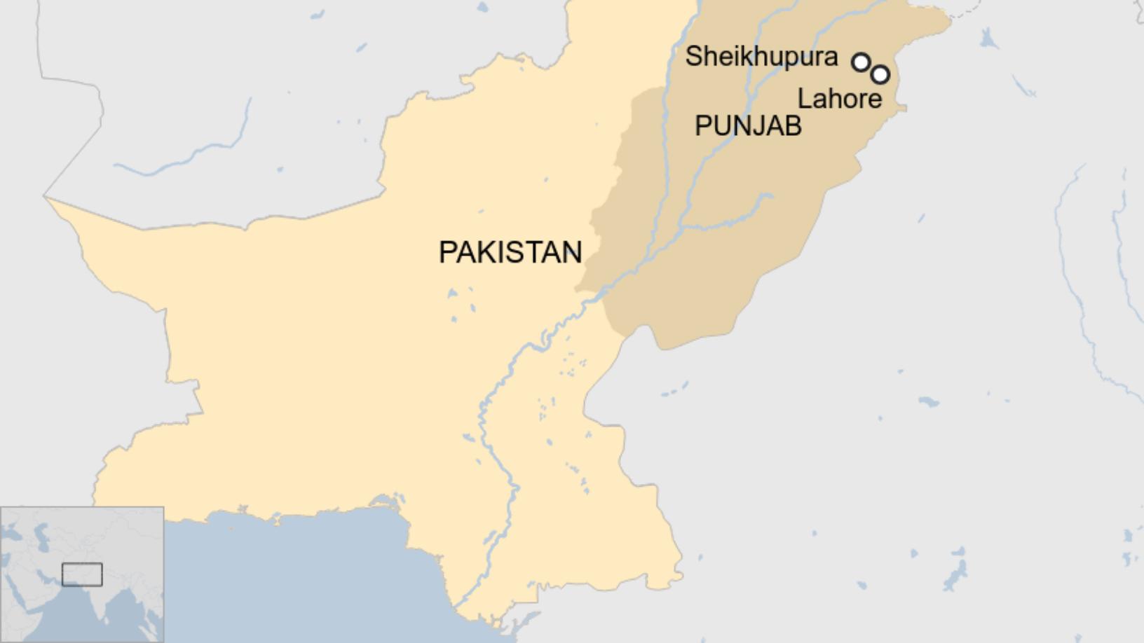 map of sheikhupura pakistan