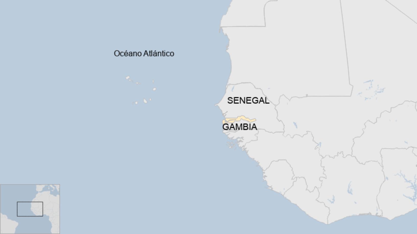 Map: Gambia