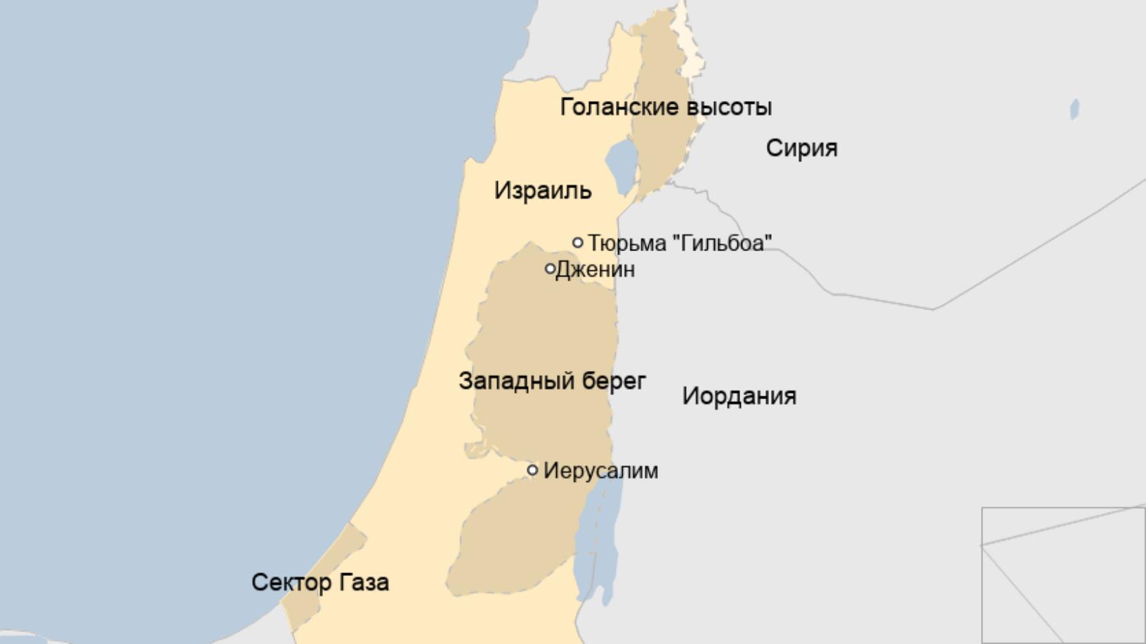 Map: Карта с тюрьмой Гильбоа