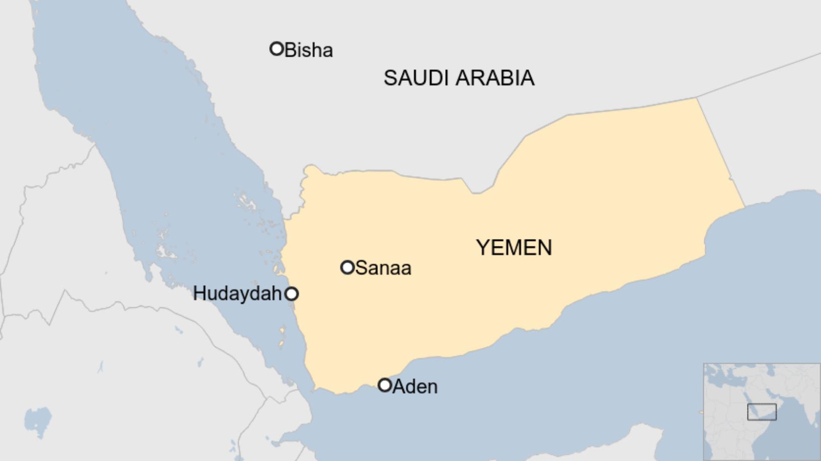 Map: Map of Yemen