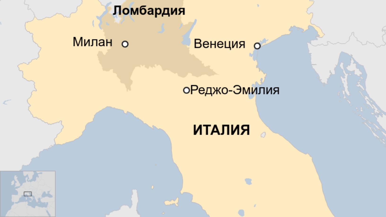 Map: Map of Italy coronavirus quarantine