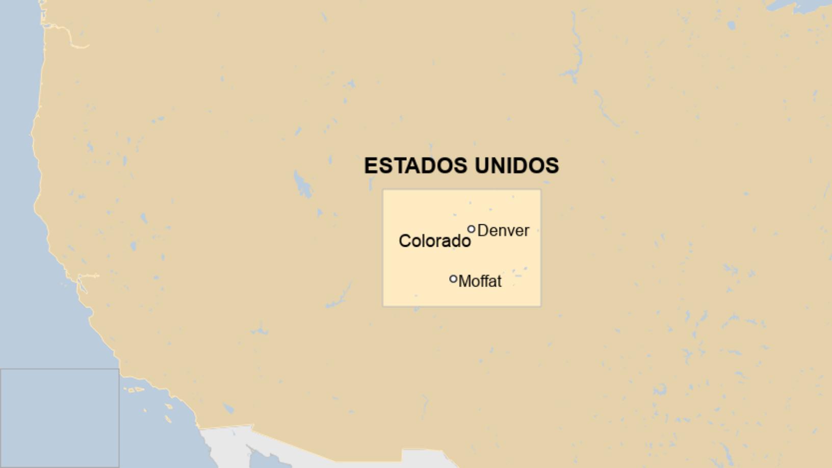 Map: Mapa de localización de Colorado, en Estados Unidos