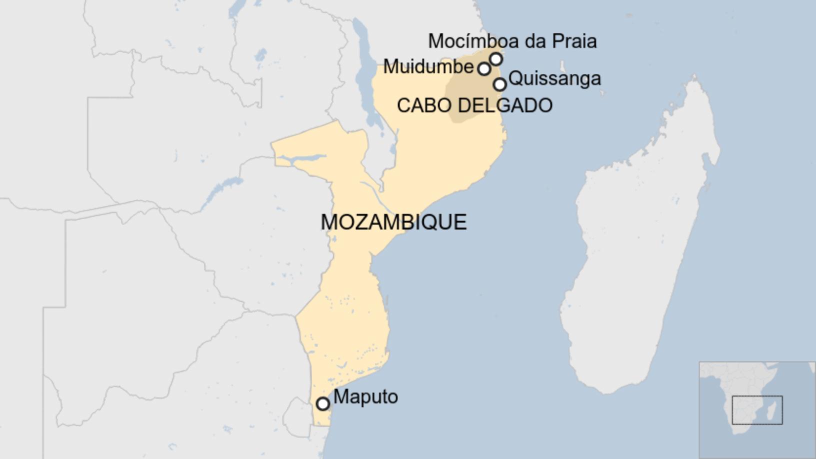 Map: mozambique