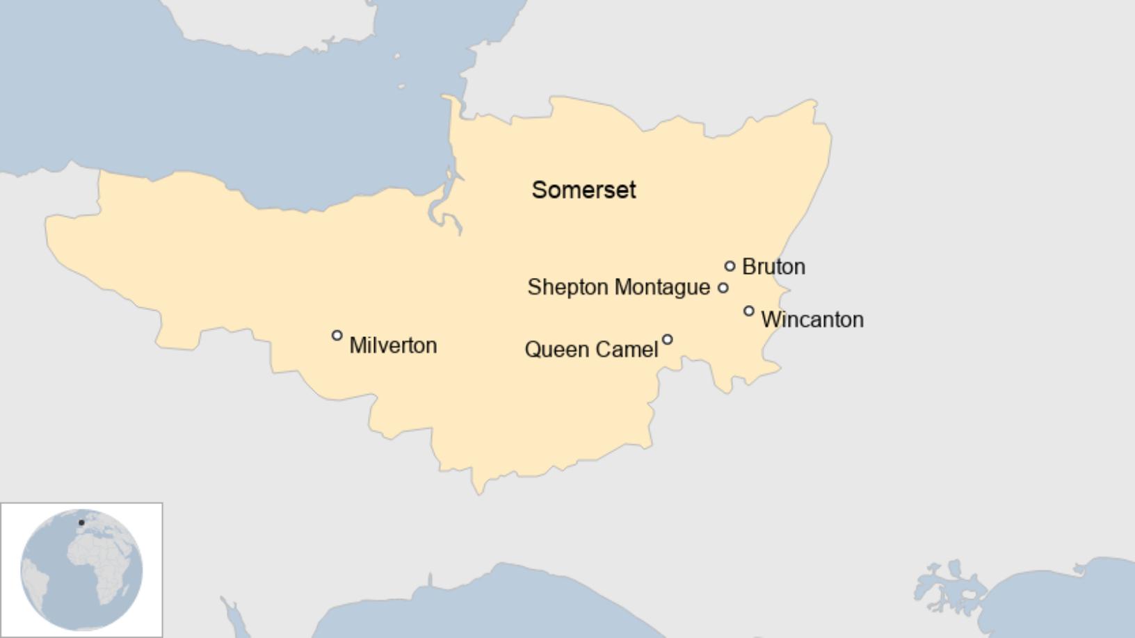 Map: Areas impacted by flash flooding in Somerset