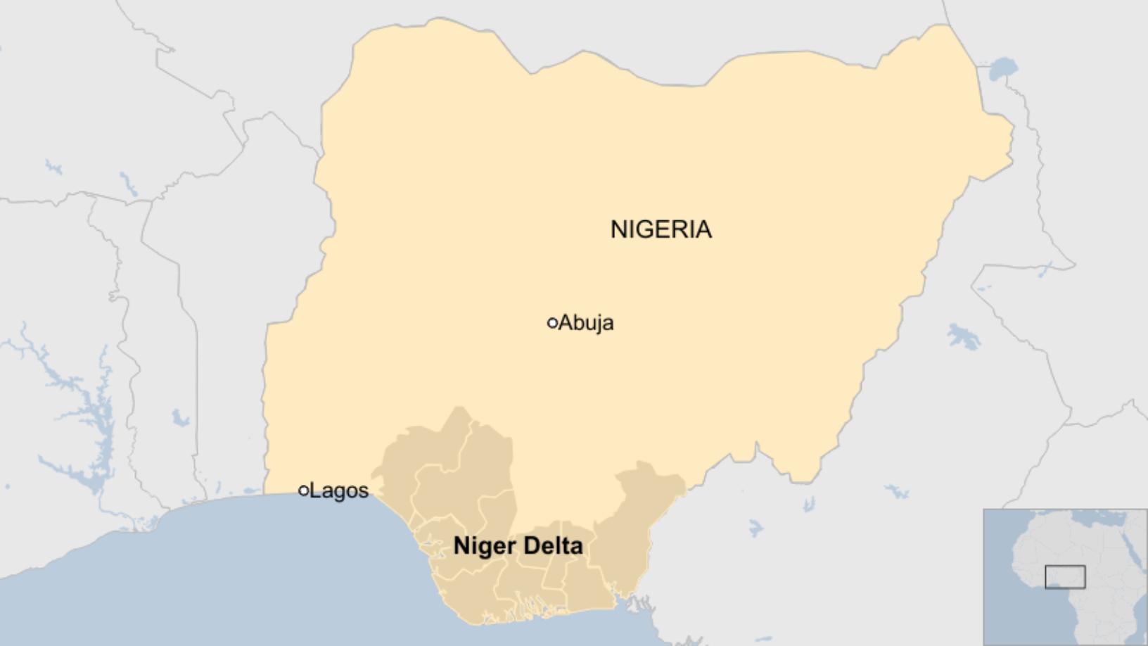 Map: Nigeria 