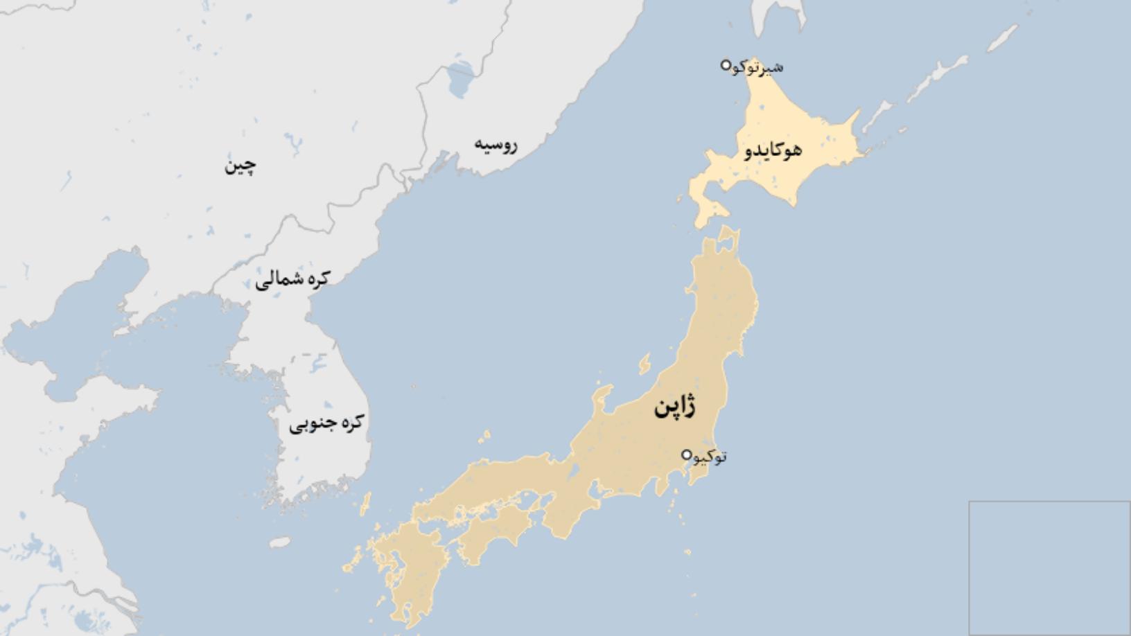 Map: Image shows Shiretoko peninsula